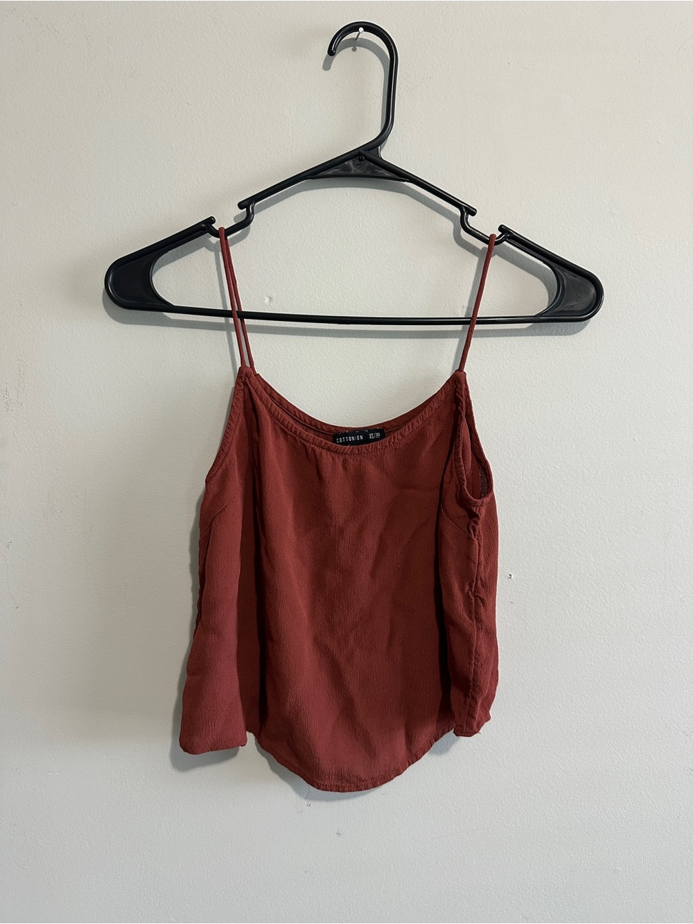 Cotton On Rust Spaghetti Strap Cropped Tank
